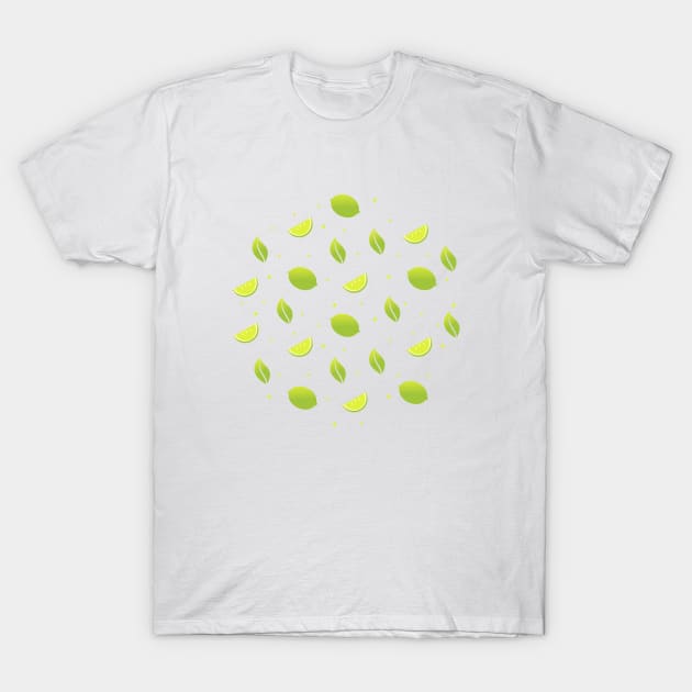 Lime Pattern T-Shirt by VEKTORKITA